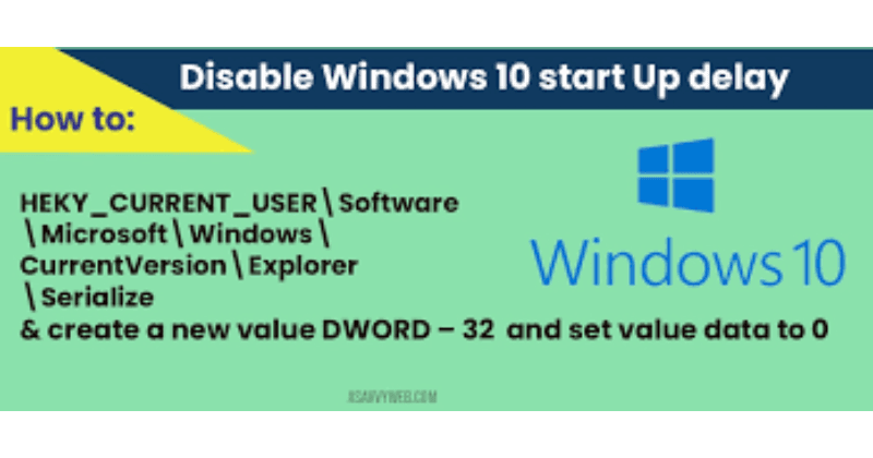 Làm thế nào để TẮT ĐỘ TRỄ KHỞI ĐỘNG trên Windows?